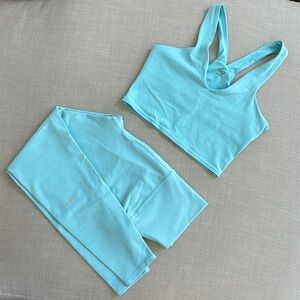 Alo Yoga ⅞ High-Waist Airbrush Legging and Airbrush Real Bra Tank - Matching Set